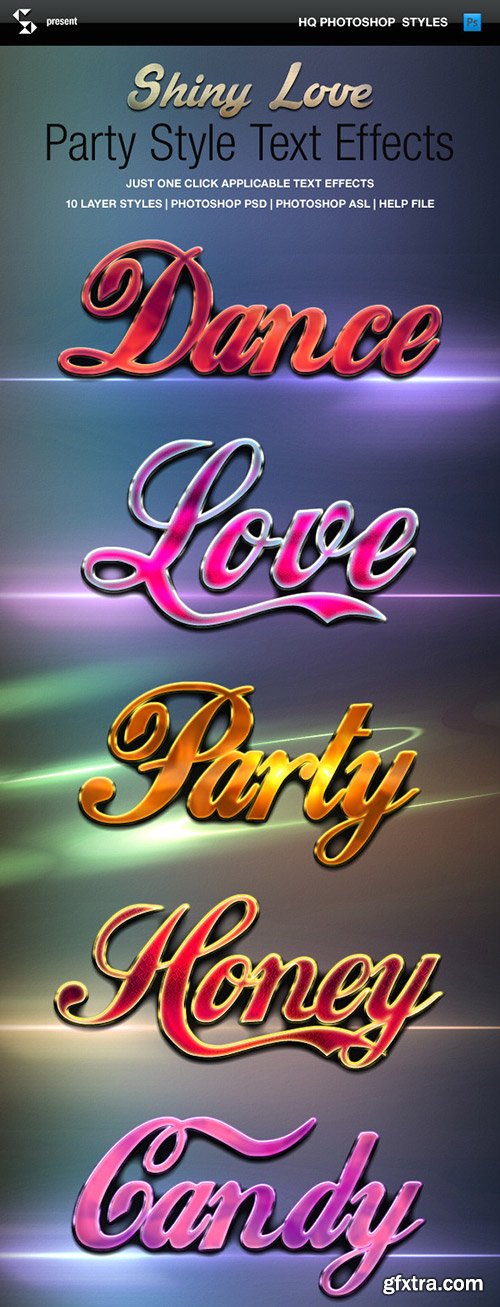 Graphicriver - Shiny Love Party Style Text Effects 10027902