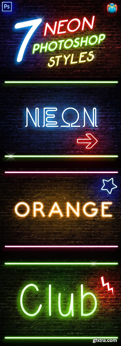 Graphicriver - Neon Photoshop Styles 9956867