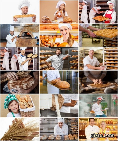 Collection baker baking bread flour products 25 HQ Jpeg