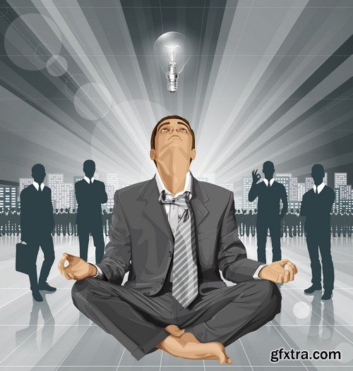 Man in meditation - 5 UHQ JPEG