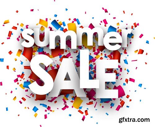 Summer sale text - 8 EPS