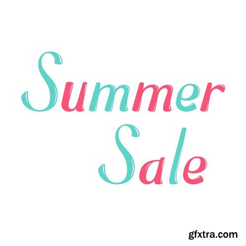 Summer sale text - 8 EPS