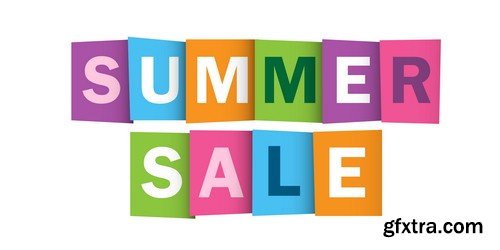 Summer sale text - 8 EPS