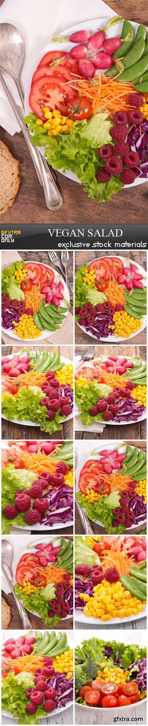 Vegan salad, 10 UHQ JPEG