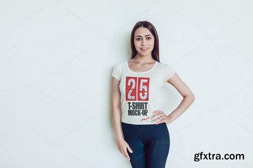 CreativeMarket - 25 T-Shirts Mock-Up (Part 2)