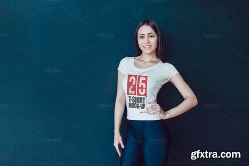 CreativeMarket - 25 T-Shirts Mock-Up (Part 2)