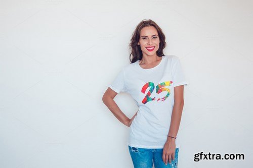 CreativeMarket - 25 T-Shirts Mock-Up (Part 2)