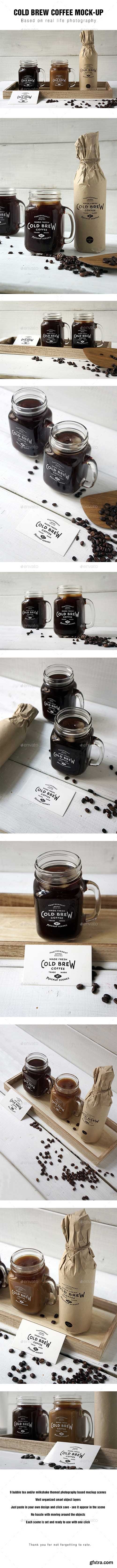 Graphicriver Cold Brew Coffee Mockup 16929470