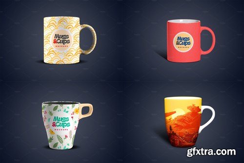 CreativeMarket - Mugs and Cups - Mockups