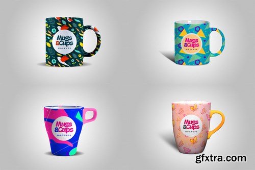 CreativeMarket - Mugs and Cups - Mockups