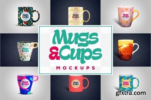 CreativeMarket - Mugs and Cups - Mockups