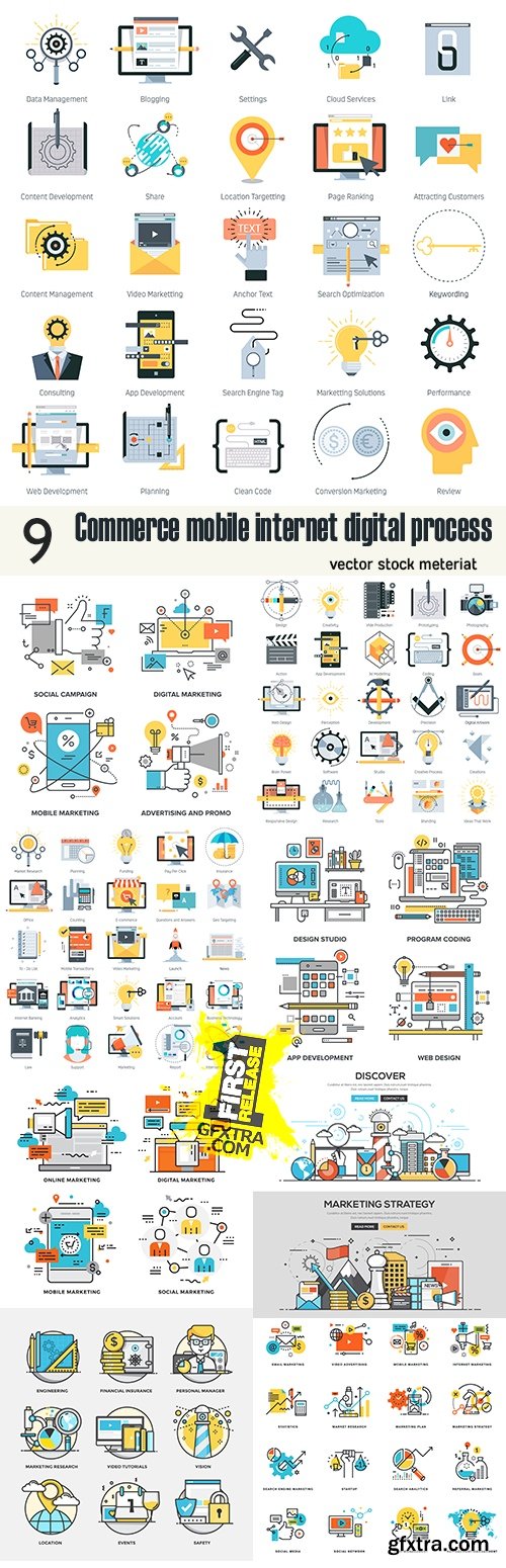 Commerce mobile internet digital process