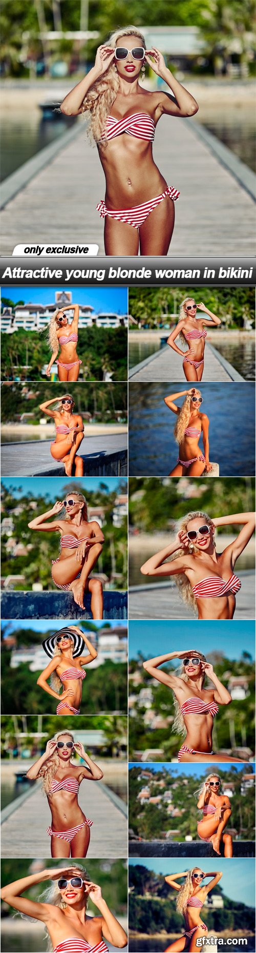 Attractive young blonde woman in bikini - 12 UHQ JPEG