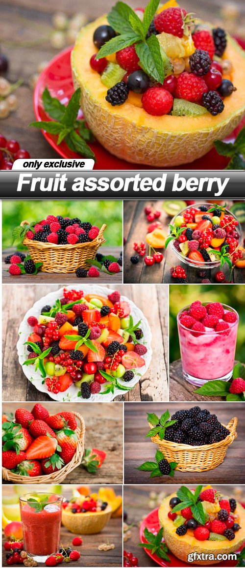 Fruit assorted berry - 8 UHQ JPEG