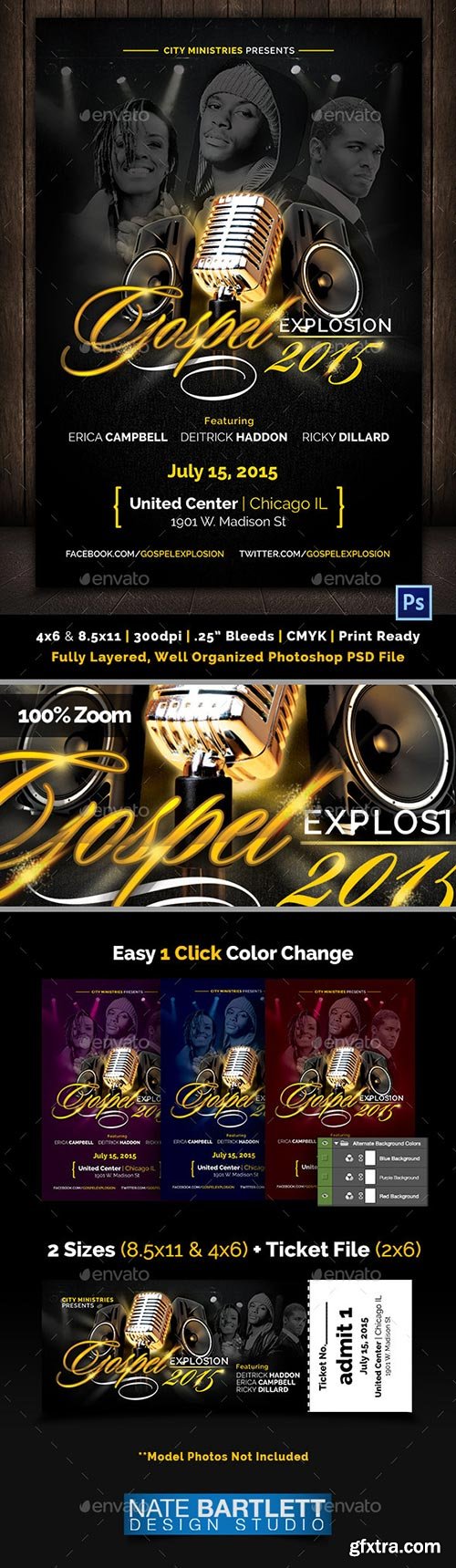 GraphicRiver - Gospel Explosion Flyer Template 10287037