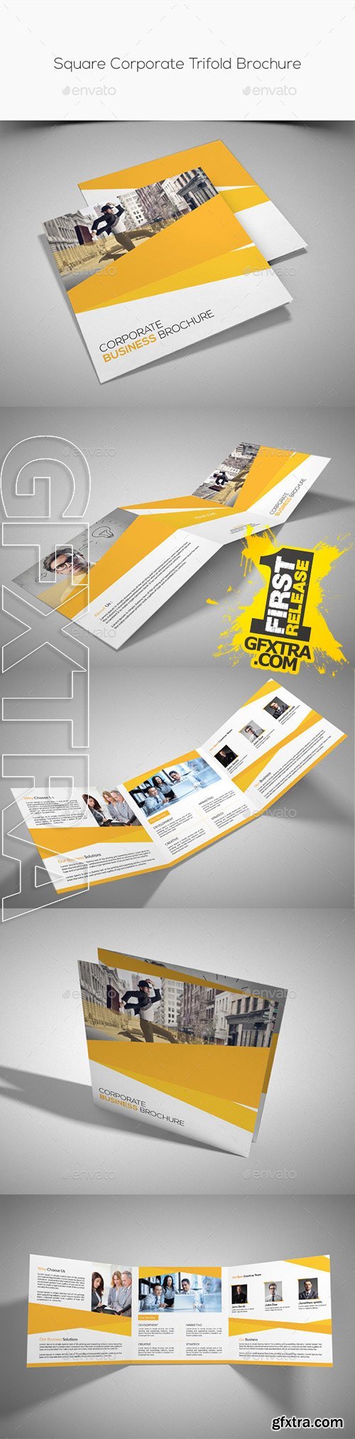 Graphicriver - Square Corporate Trifold Brochure 10285244