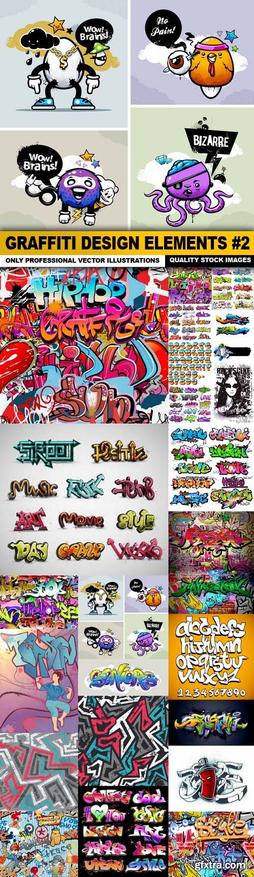 Graffiti Design Elements #2 - 25 Vector