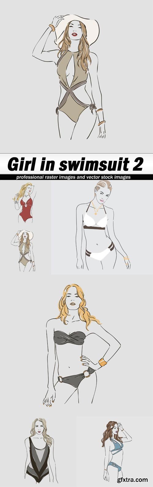 Girl in swimsuit 2 - 6 EPS