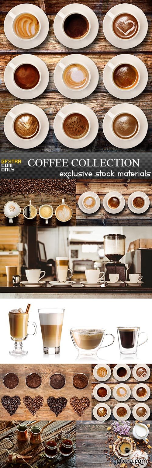 Coffee collection, 8 x UHQ JPEG