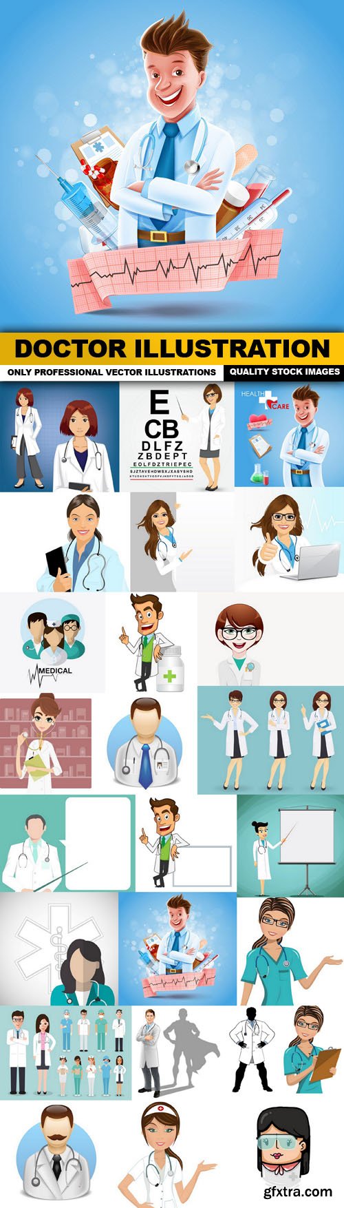 Doctor Illustration - 25 Vector