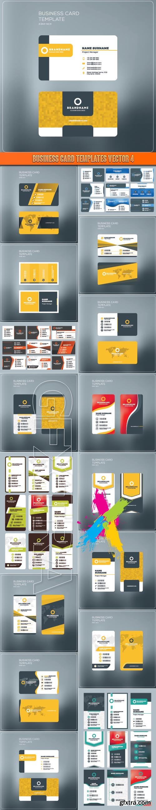 Business Card Templates vector 4