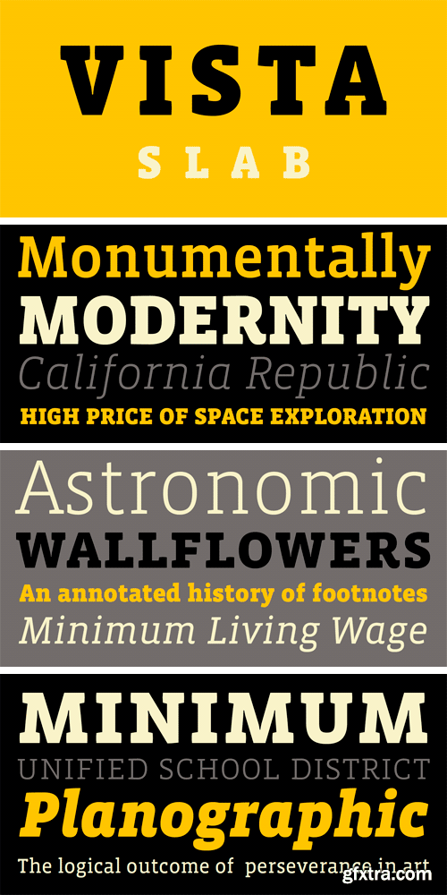 Vista Slab Font Family