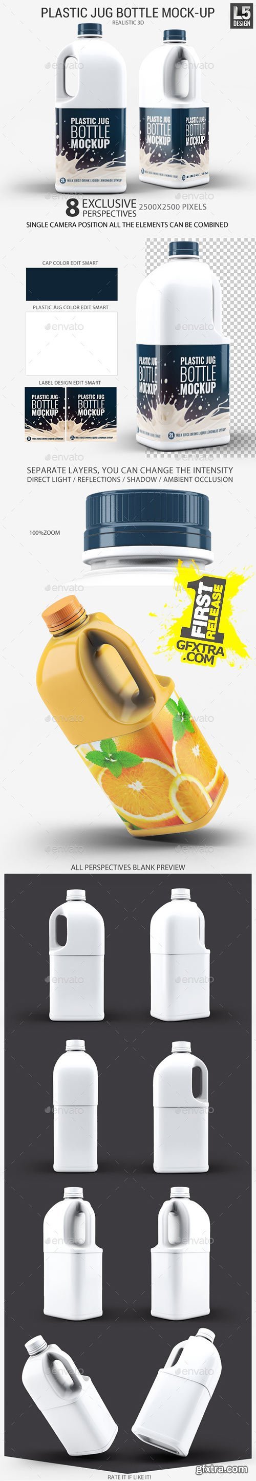 GraphicRiver - Plastic Jug Bottle Mock-Up 11329965