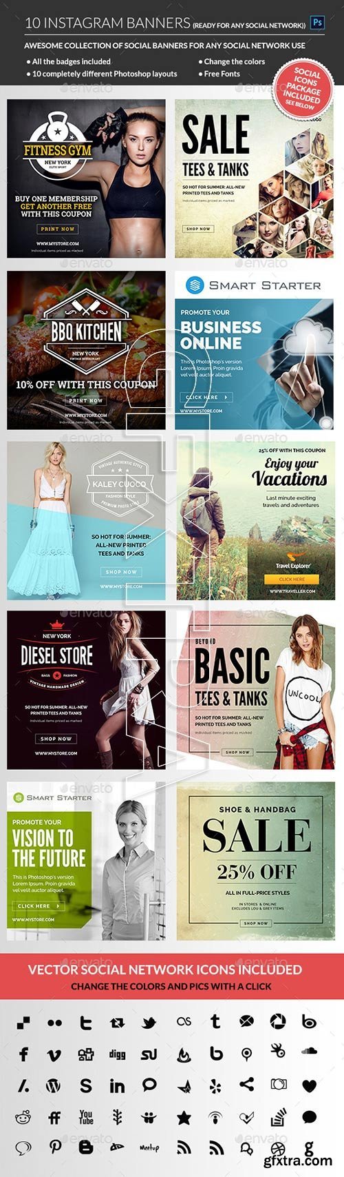 GraphicRiver - Instagram Banners 11331371