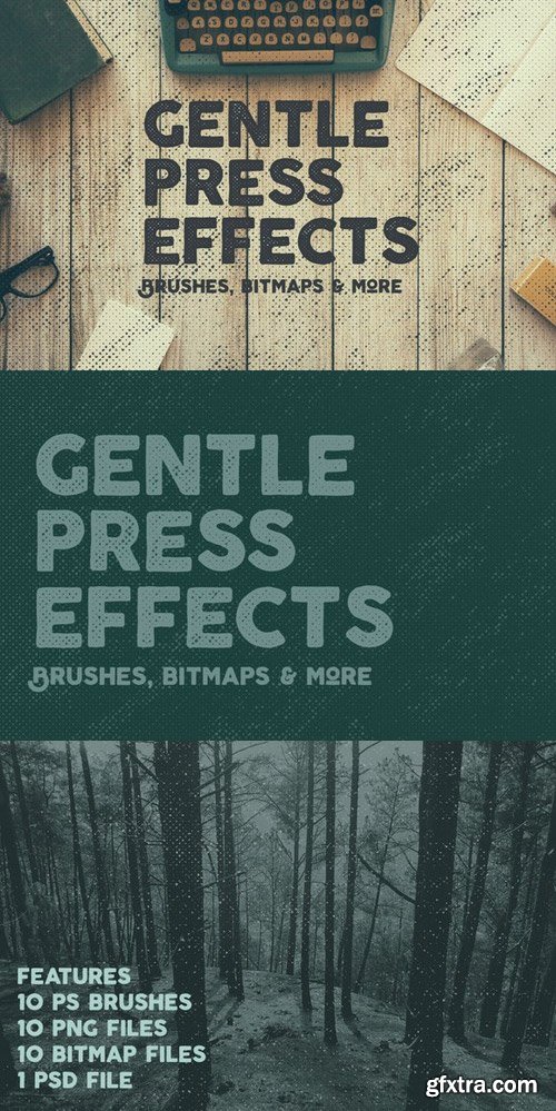 CM - 10 Gentle Vintage Press Effects 699552