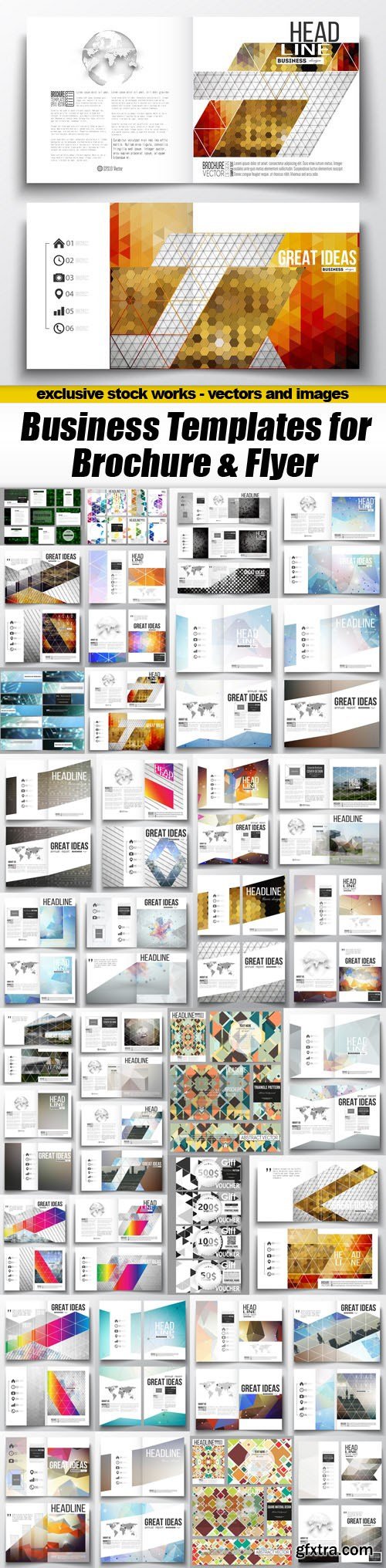 Business Templates for Brochure & Flyer - 36xEPS