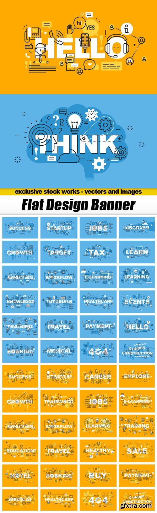 Flat Design Banner - 50xEPS