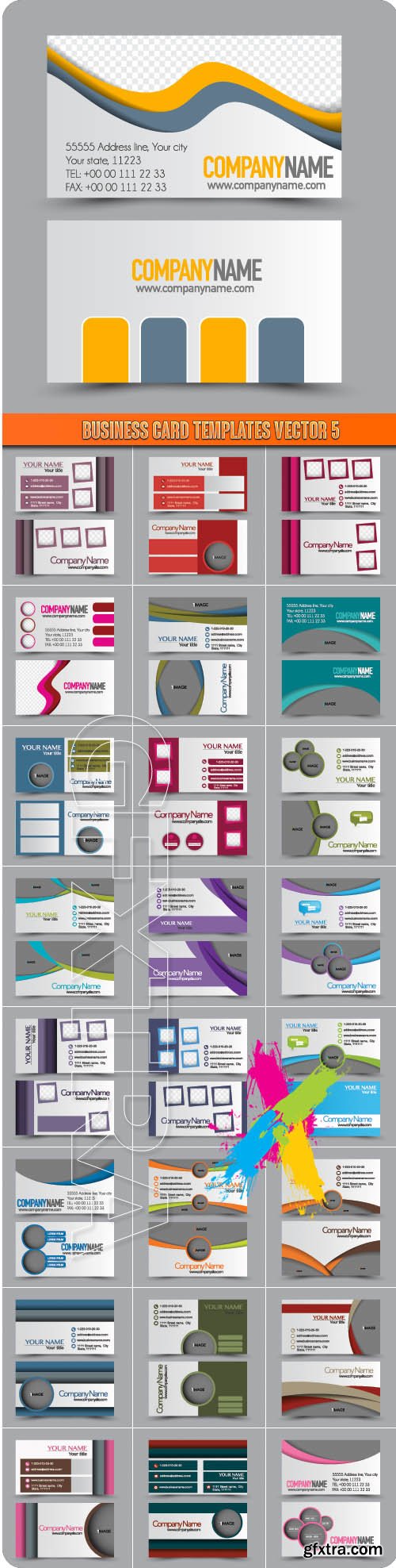 Business Card Templates vector 5