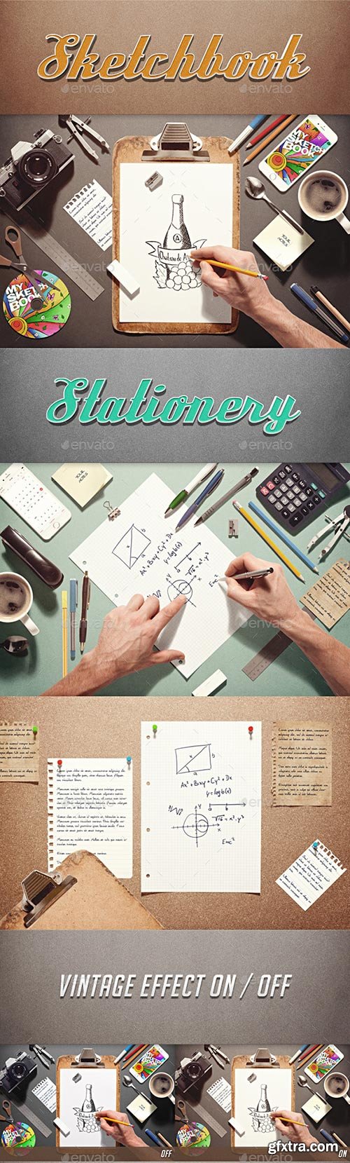 GraphicRiver - Sketchbook / Stationery Scene Creator 10771319