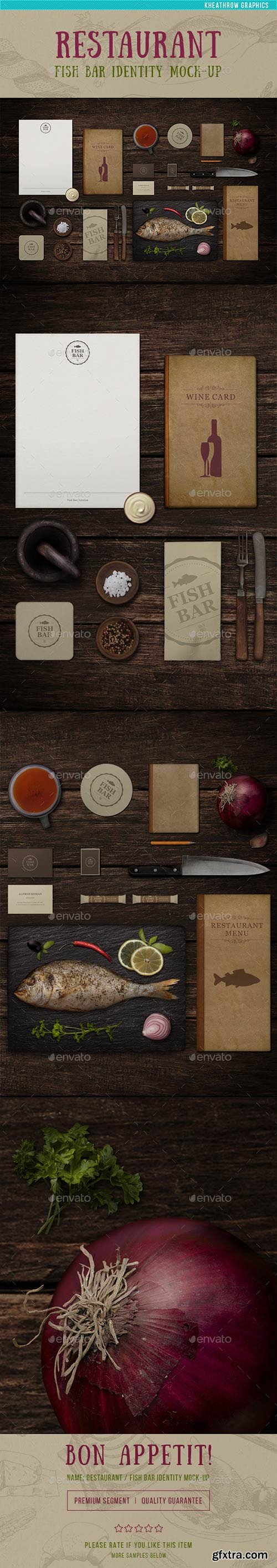 Graphicriver - Restaurant / Fish Bar Identity Mock-up 10734264