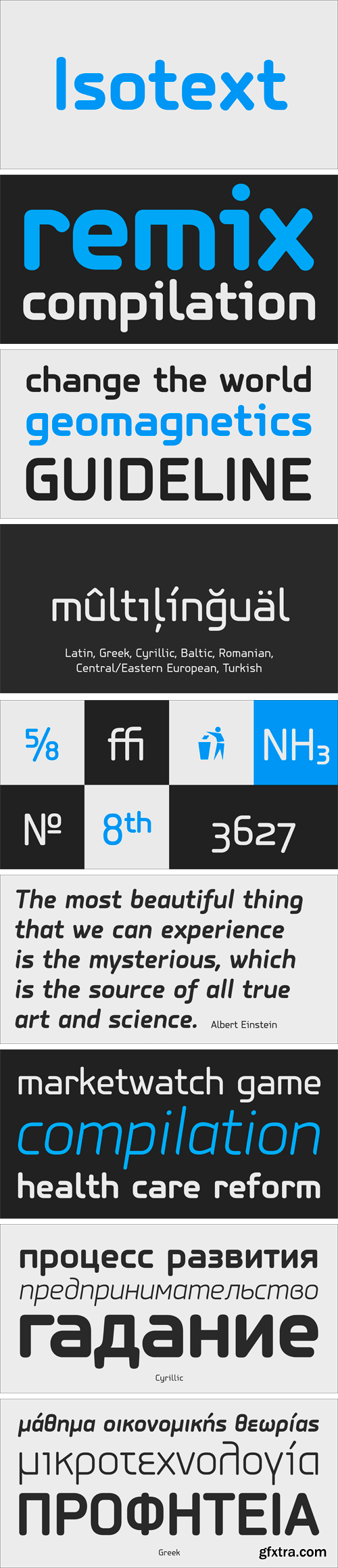 PF Isotext Pro Font Family