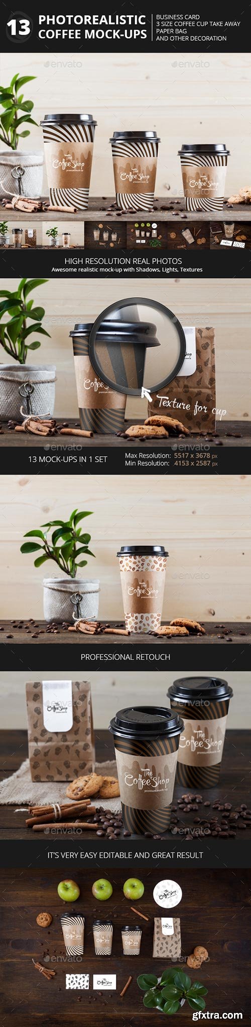 GraphicRiver - Coffee Collection Branding Mock-Up's 10713731