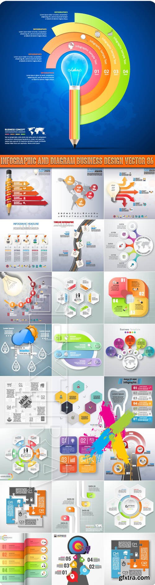 Infographic and diagrams business design vector 87