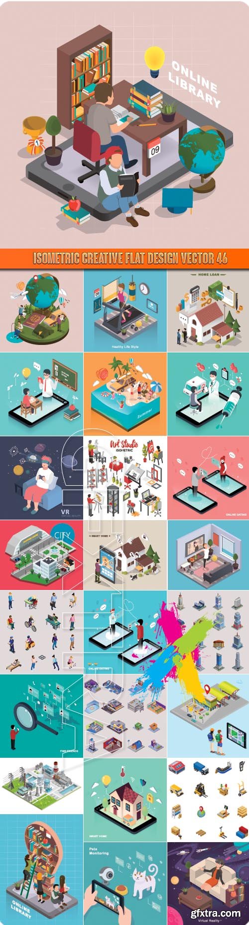 Isometric creative flat design vector 46