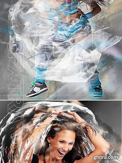 GraphicRiver - Plastic Wrap Photoshop Action 16958293