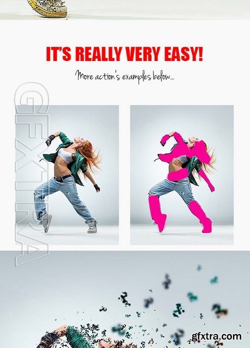 GraphicRiver - Dispersion Photoshop Action 16913054