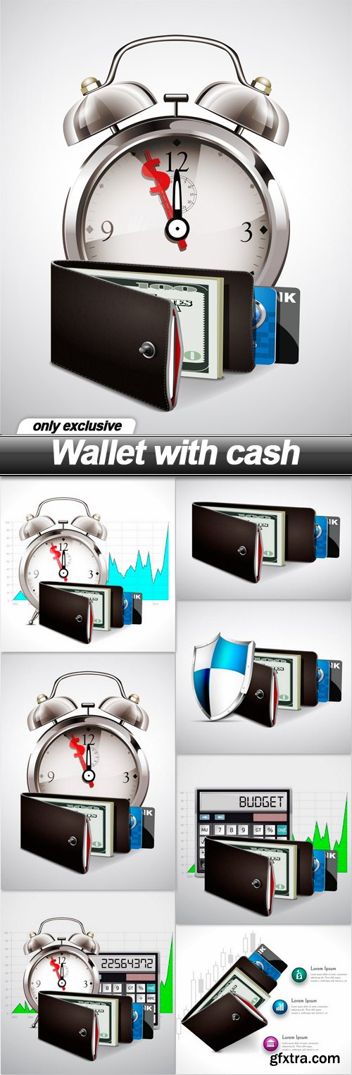 Wallet with cash - 7 EPS