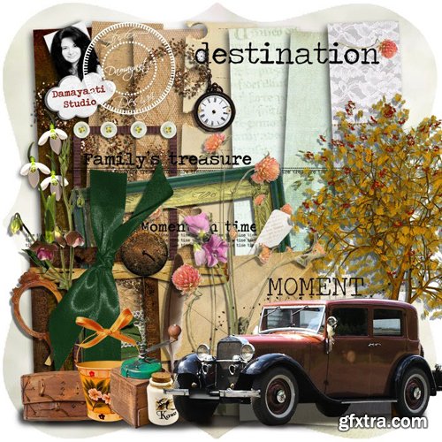 Scrap Kit - Vintage Travel