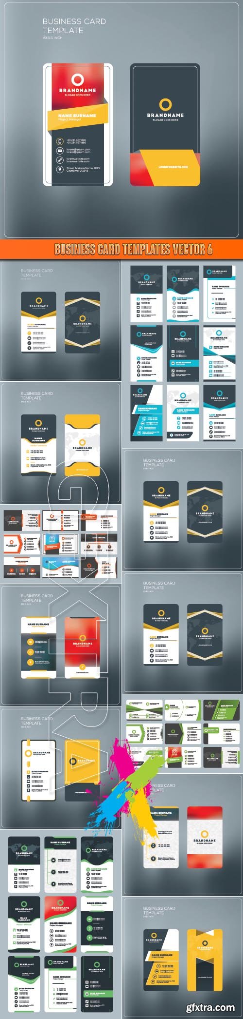 Business Card Templates vector 6