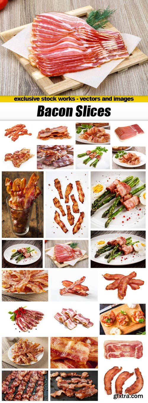 Bacon Slices - 26xUHQ JPEG