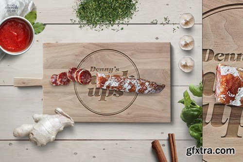 CreativeMarket - Cutting Board Many Types Mockup 791229