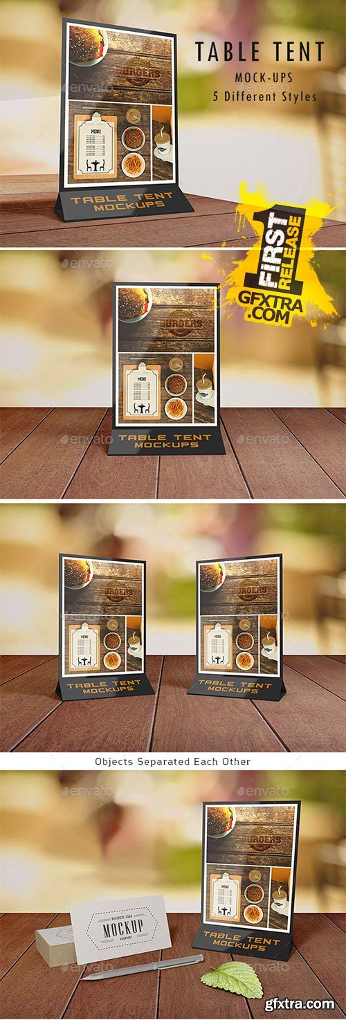 GraphicRiver - Table Tent Mock-Ups 9557723