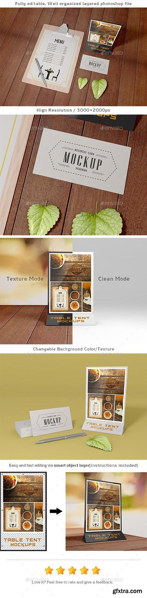 GraphicRiver - Table Tent Mock-Ups 9557723