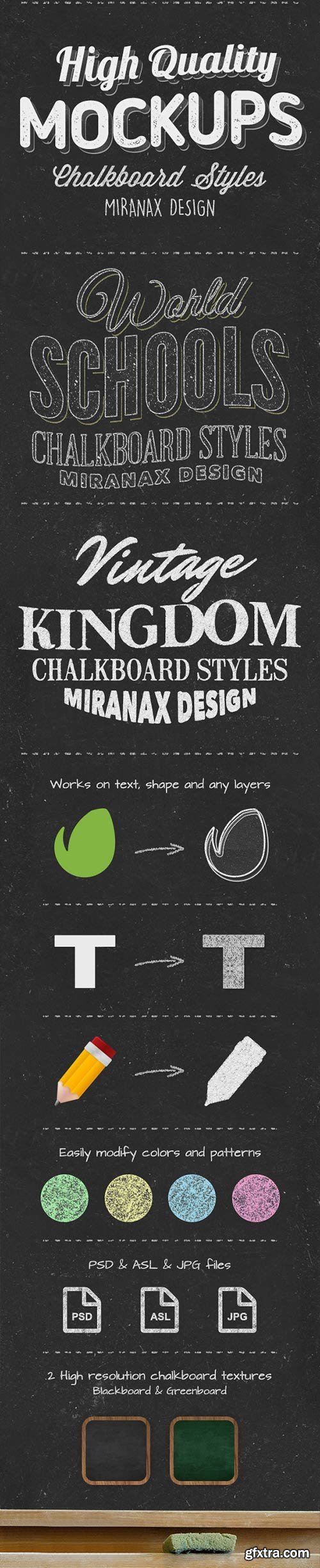 GraphicRiver - Chalkboard Photoshop PSD Layer Styles 10785351