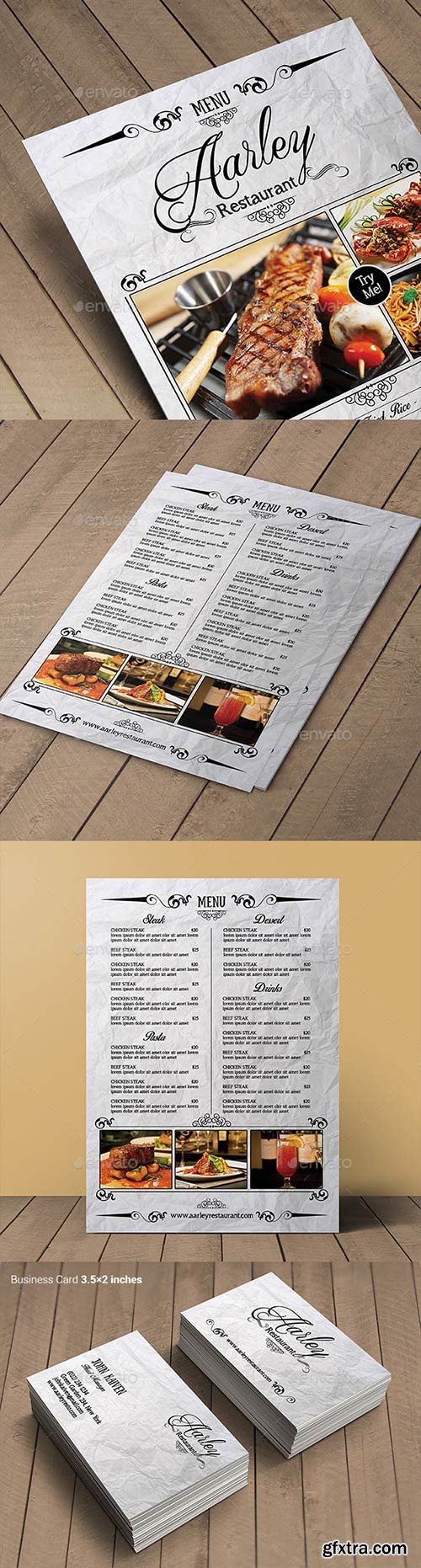 GraphicRiver - Vintage Restaurant Menu Flyer 10862851