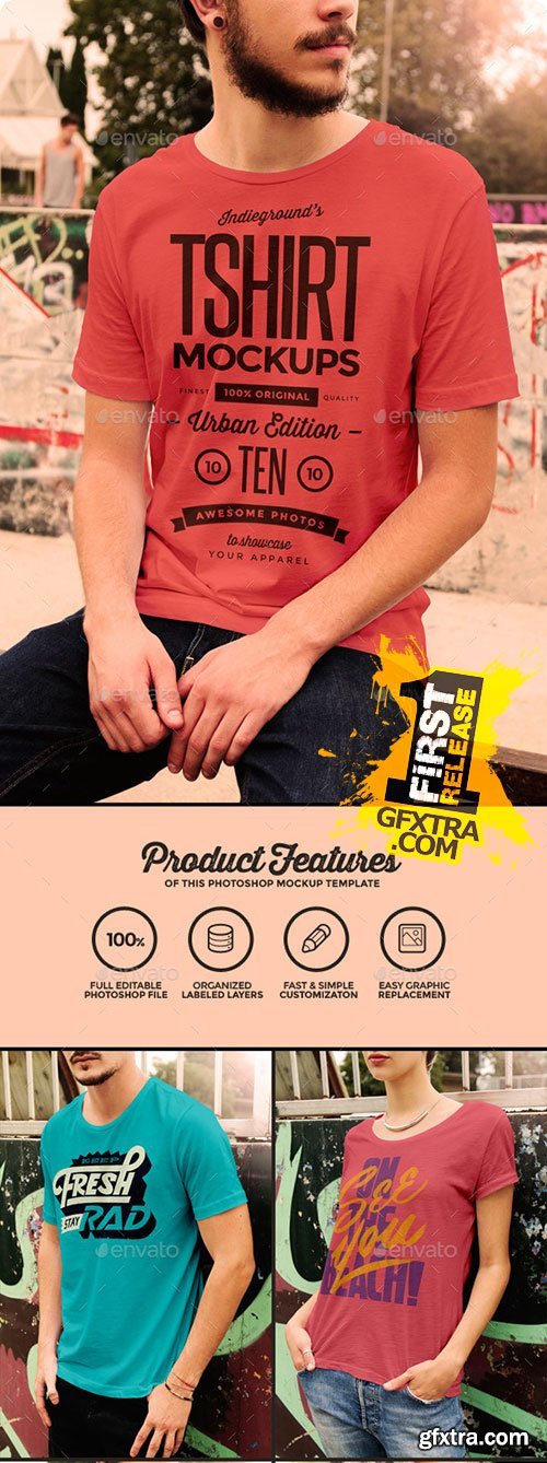 GraphicRiver - Urban T-Shirt Mockups 10940969